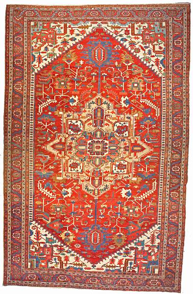 Appraisal: A Serapi carpet Northwest Persia late th century size approximately