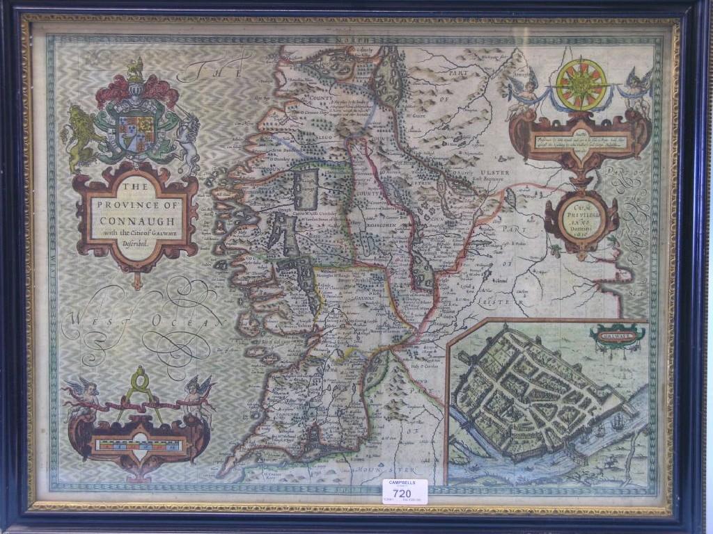 Appraisal: John Speed - th century line-engraved map The Province of