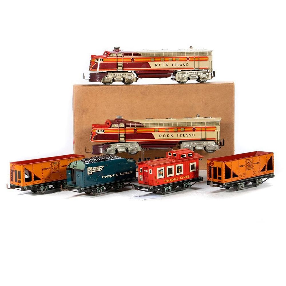 Appraisal: O Gauge Unique Lines Unique Art Rock Island Diesel set