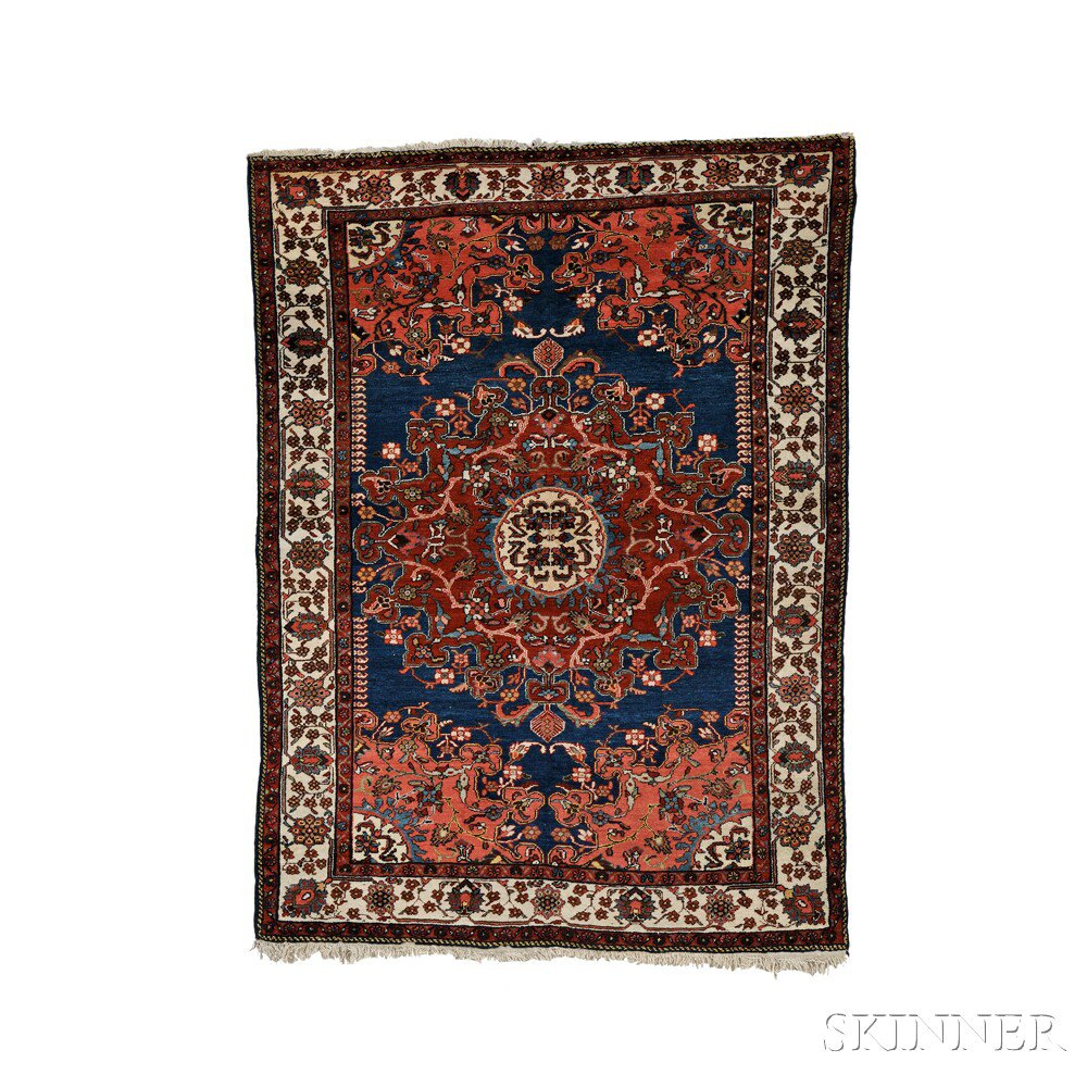 Appraisal: Malayer Rug Northwest Persia early th century the vivid red