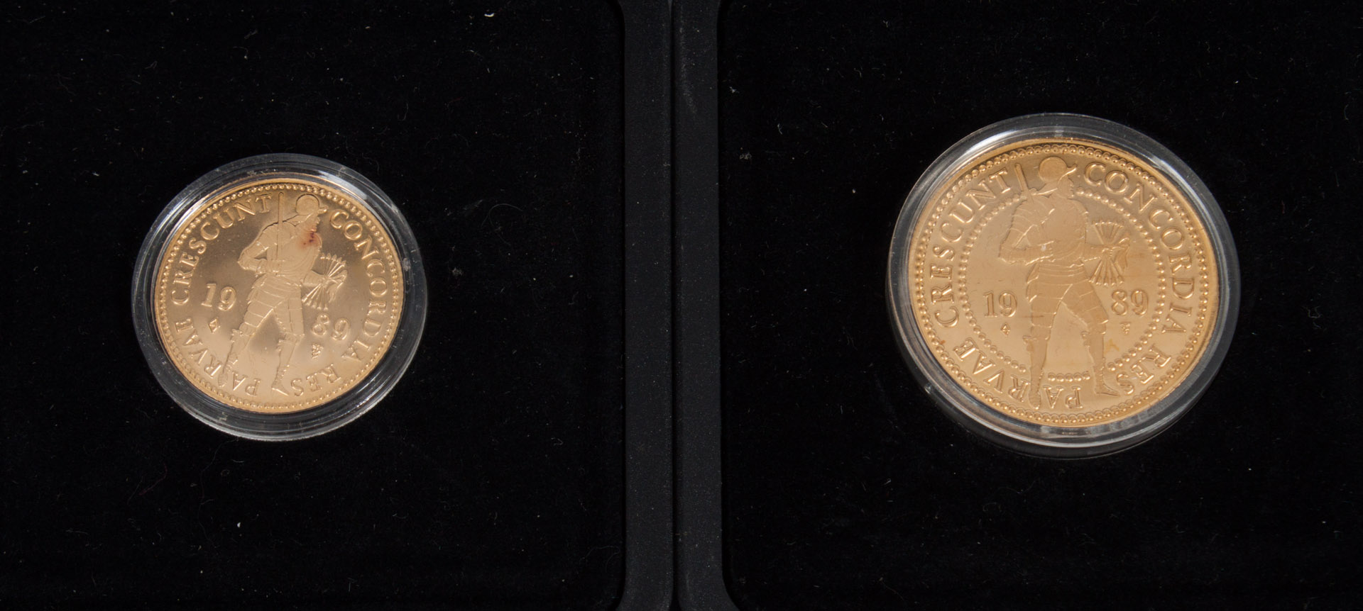 Appraisal: Netherlands Two Gouden Dukaat gold coins comprising a single and