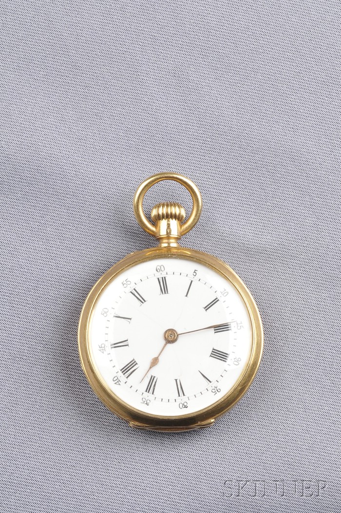 Appraisal: kt Gold Open Face Pocket Watch Patek Philippe the white