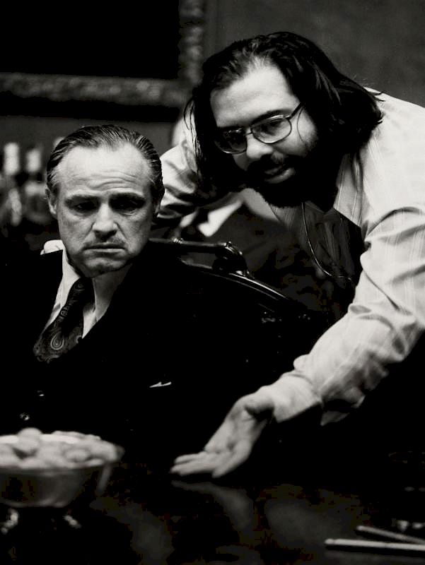 Appraisal: Steve Schapiro Marlon Brando and Francis Ford Coppola Steve Schapiro