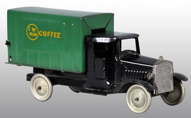 Appraisal: Pressed Steel Metalcraft CW Brand Coffee Truck Description American Decals