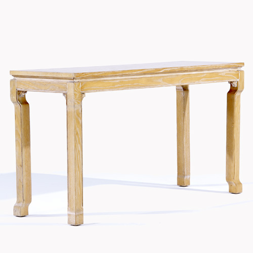 Appraisal: JAMES MONT Cerused wood console table x x