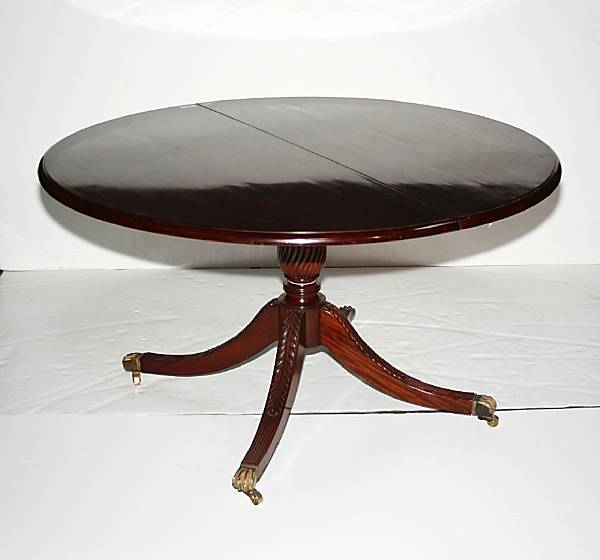 Appraisal: A Regency style extending mahogany breakfast table height in width