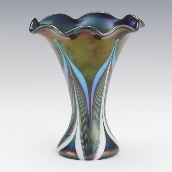 Appraisal: STUART ABELMAN AMERICAN CONTEMPORARY x Stuart Abelman tulip form vase