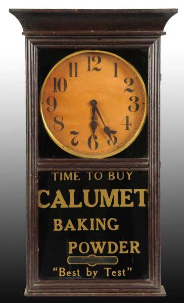 Appraisal: Calumet Baking Powder Regulator Clock Description Circa Clock is old