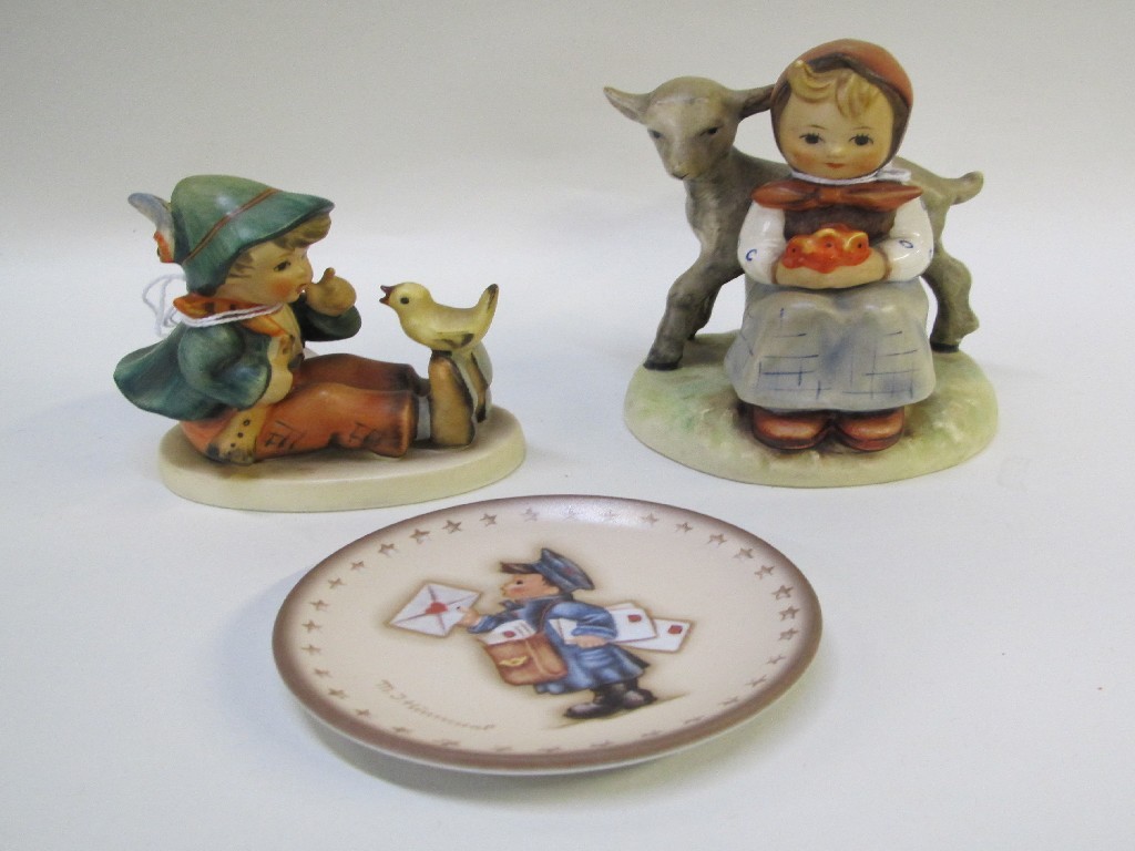 Appraisal: Two Hummel figures Singing Lesson and Good Friends both TMK