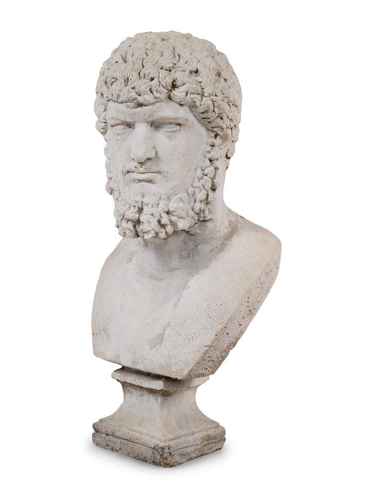 Appraisal: A Plaster Portrait Bust of Lucius Verus After the Antique