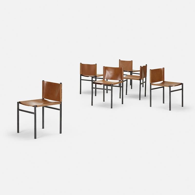 Appraisal: Paolo Tilche Rea dining chairs set of six Paolo Tilche