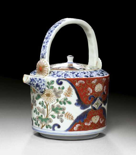 Appraisal: IMARI JUG Japan Arita th century H cm With chrystanthemums