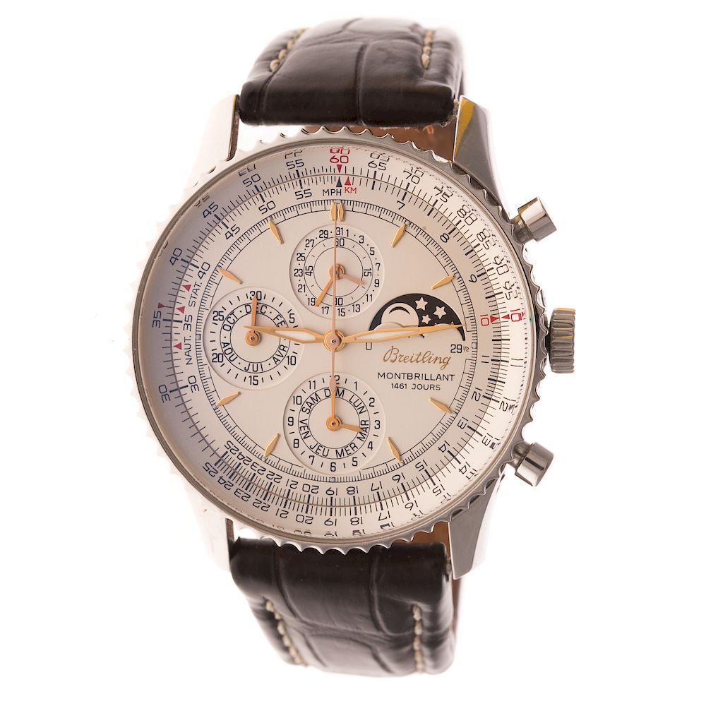 Appraisal: A Gentlemen's Breitling Montbrilliant Watch Stainless steel Breitling Montbrilliant Jours