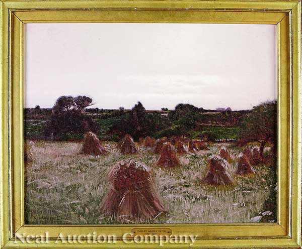 Appraisal: Charles Warren Eaton American - Haystacks Thompson Connecticut oil on