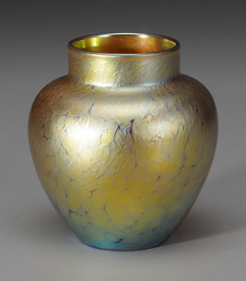 Appraisal: Tiffany Vase American early th century irid