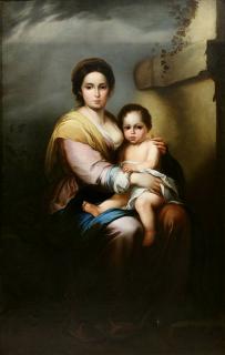 Appraisal: Painting School of Bartolome Esteban Murillo School of Bartolome Esteban