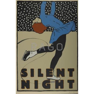 Appraisal: PAULA SCHER American b Screenprint Silent Night Signed and numbered