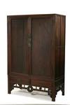 Appraisal: WEDDING CABINET - Circa - two part Chinese rosewood wedding