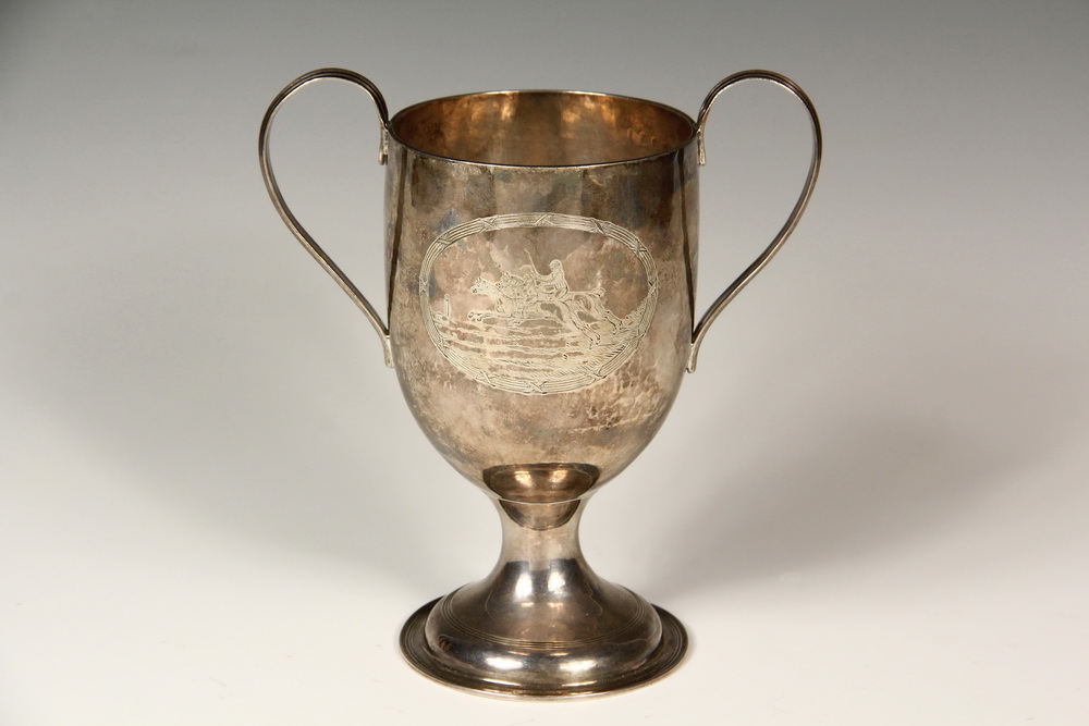 Appraisal: LOVING CUP - George III Period English Sterling Silver Engraved