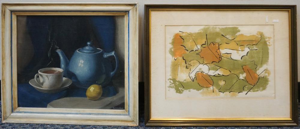 Appraisal: Bernice Loss American b Still Life of Teapot and Lemon