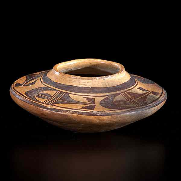 Appraisal: Hopi Seed Jar gracefully formed with steeply formed base and