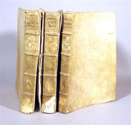 Appraisal: vols Bartholomaeus Mastrius Disputationes Theologicae in primum secundum quartum librum