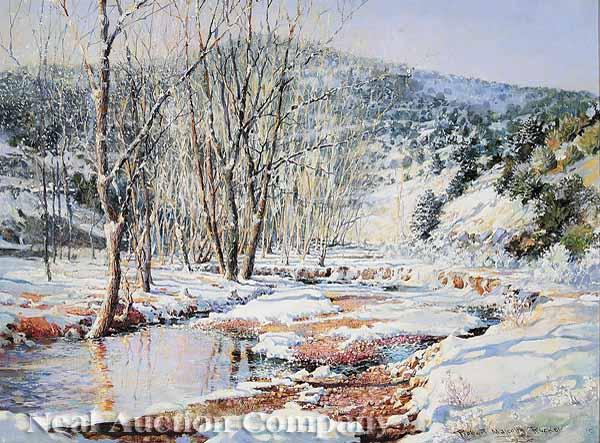 Appraisal: Robert M Rucker American Louisiana - Mountain Stream oil on