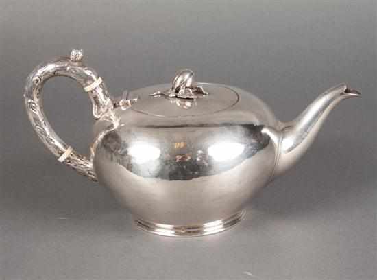 Appraisal: English sterling silver teapot hallmarks of Stephen Smith London -'