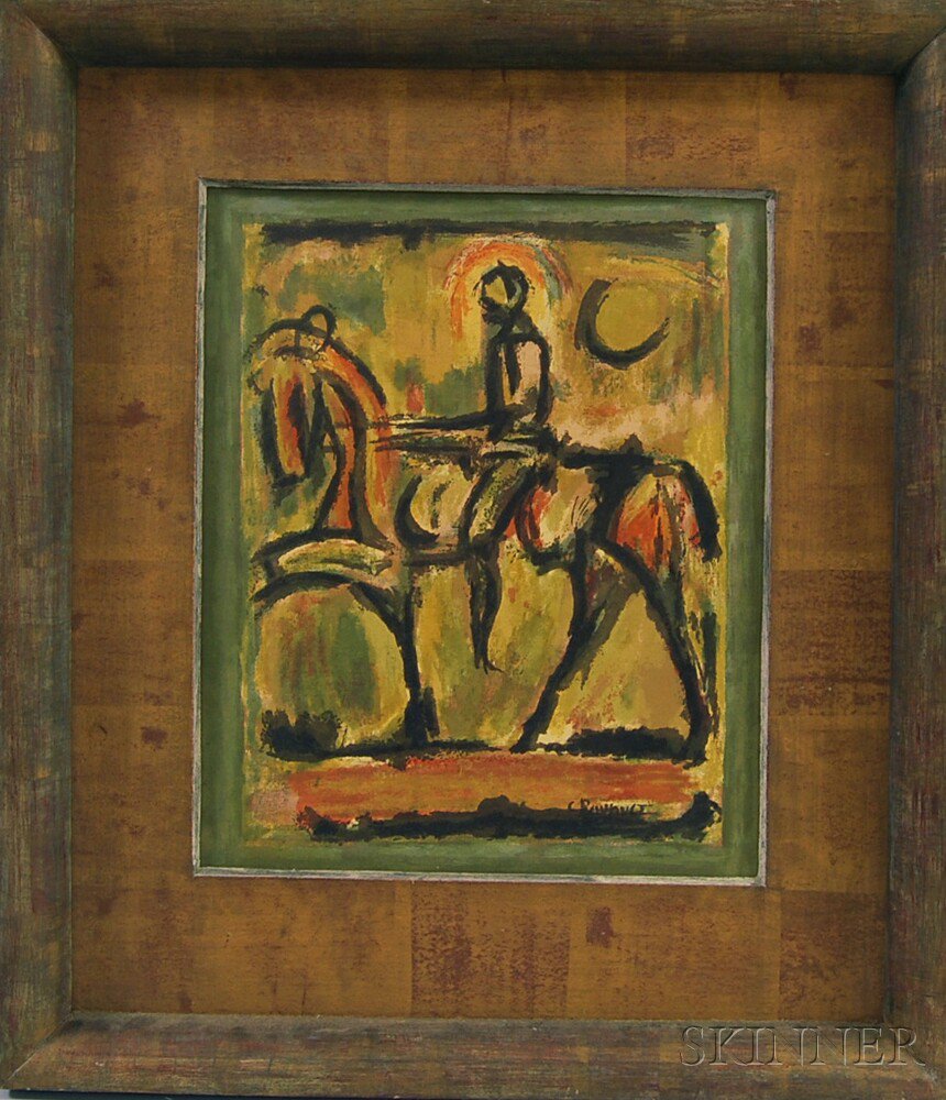 Appraisal: After Georges Rouault French - Horse and Rider Bears signature