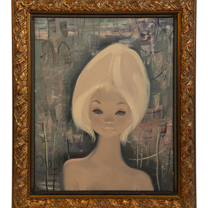 Appraisal: Igor Pantuhoff Russian American - Blonde Girl with Beehive Hairstyle