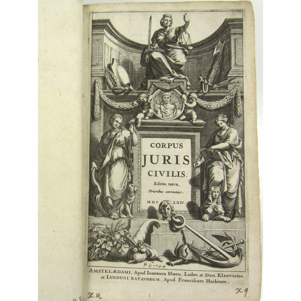 Appraisal: Civil Law Corups Juris Civilis Amsterdam Jan Blaeu L D