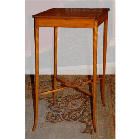 Appraisal: George III Satinwood Side Table Estimate -