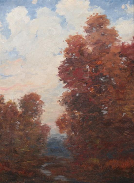 Appraisal: JOHN EVERETT English - AUTUMN LANDSCAPE signed lower left Oil