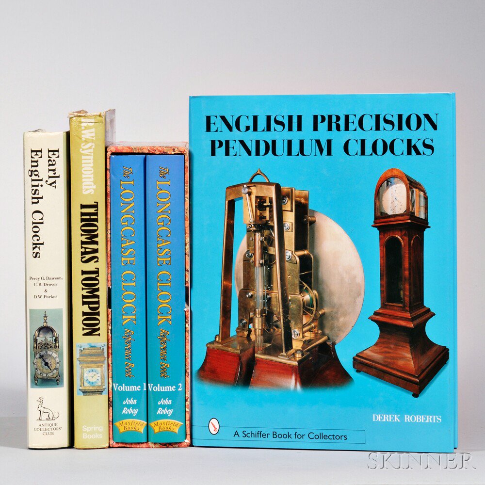 Appraisal: Five Books on English Clocks Volumes of The Longcase Clock