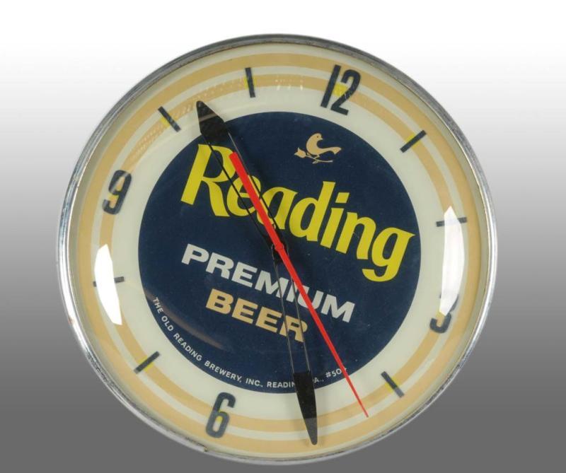 Appraisal: Electric Reading Beer Pam Light-Up Clock Description s Only moderate