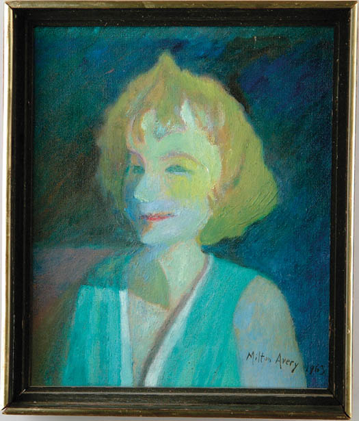 Appraisal: MILTON CLARK AVERY American - PORTRAIT OF WOMAN WITH YELLOW