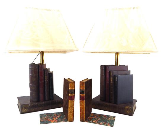 Appraisal: th C office accessories pair of Tomlin Designs New York