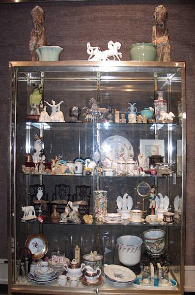 Appraisal: A large assembled group of ceramics glass metal and wood