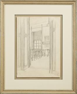 Appraisal: Phyllis Evelyn Reeves Newcomb College The Exam Room March graphite