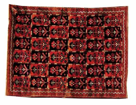 Appraisal: Old Tribal carpet ' x ' '' Back Inquiry Previous