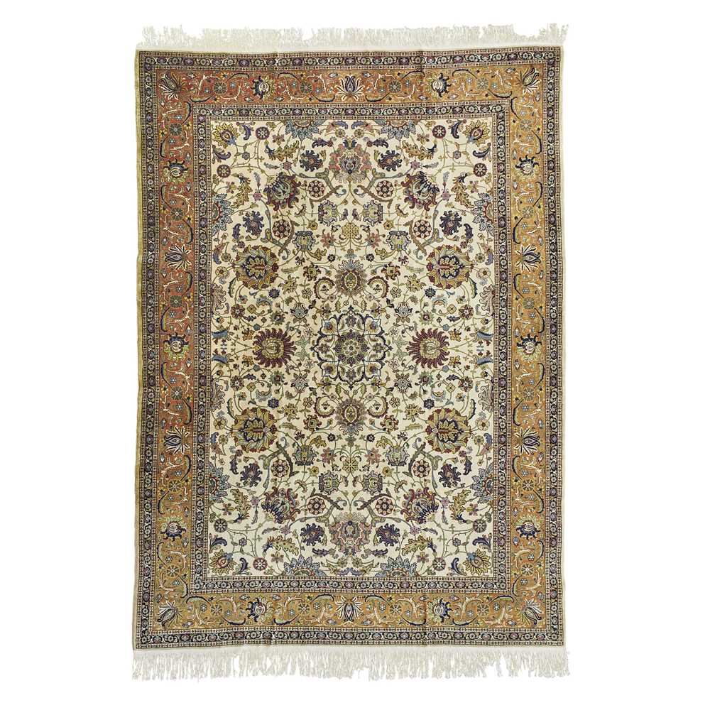 Appraisal: TABRIZ CARPET NORTHWEST PERSIA EARLY MID TH CENTURY the ivory