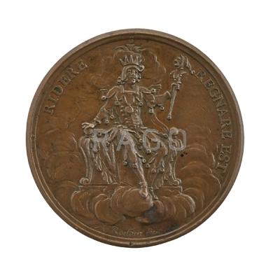 Appraisal: LA REGIMENT DE LA CALOTTE Bronze medal by Joseph Charles