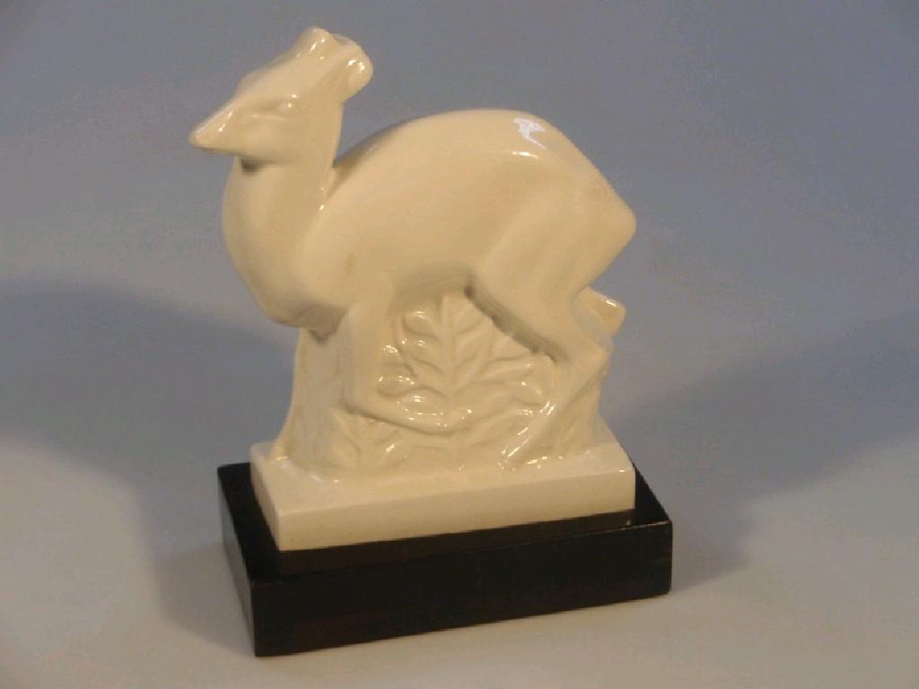 Appraisal: John Skeaping for Wedgwood a cream ware figure of a