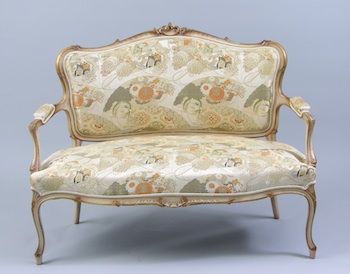 Appraisal: A French Style Parlor Settee Approx x x - H