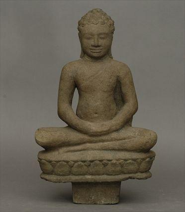 Appraisal: Khmer Seated Buddha in x in x in