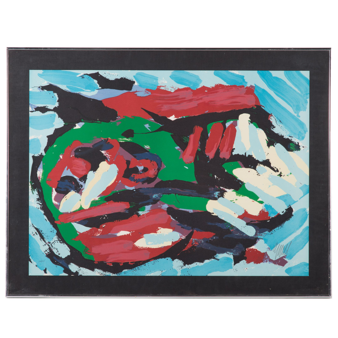 Appraisal: Karel Appel Untitled Abstract color screenprint Dutch - Ed signed