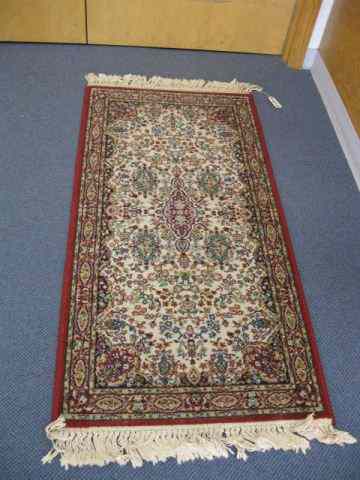 Appraisal: Belgian Rug floral on ivory ' '' x ' ''