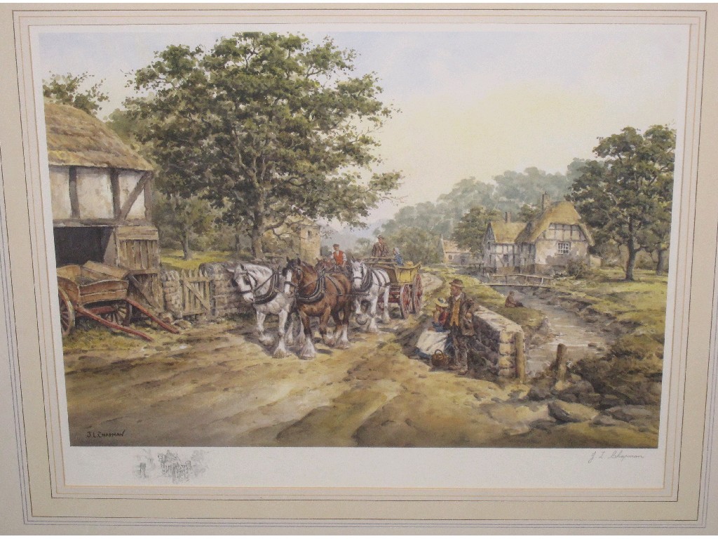 Appraisal: After J L CHAPMAN Limited Edition reproduction signed in pencil