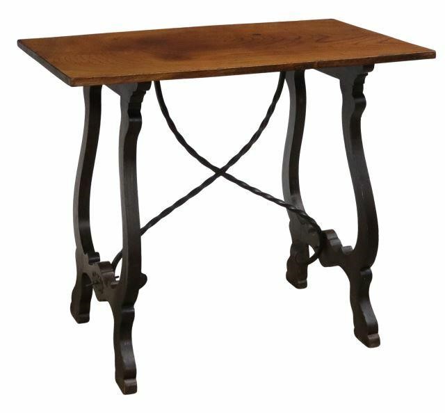 Appraisal: Spanish Baroque style table early th c single board top