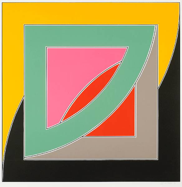 Appraisal: Frank Stella American born Referendum ' A G Silkscreen printed